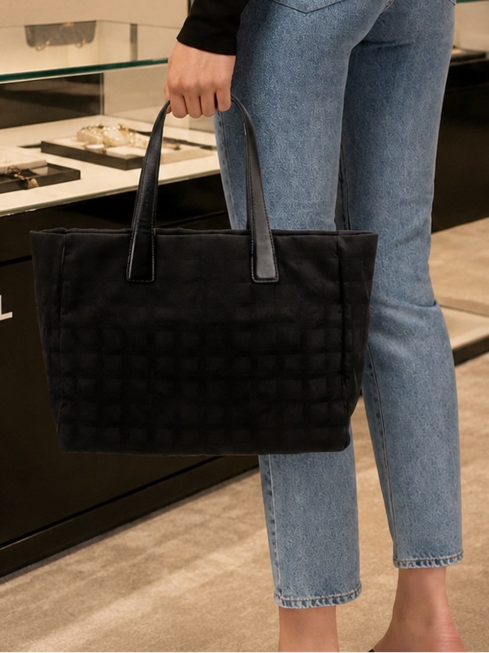 CHANEL Travel Line Logo Tote - Picture 13 of 14